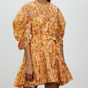 Acler Bonhill Mini Dress in Peach Parfait Size 12